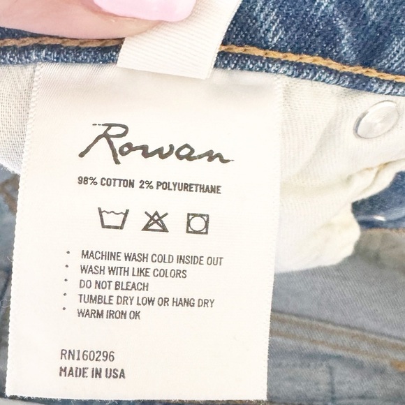 Rowan High Rise Button Fly Straight Leg Jeans - Picture 10 of 11